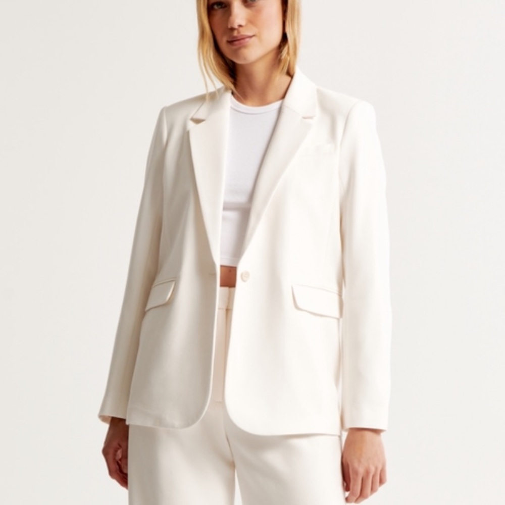 Abercrombie white blazer